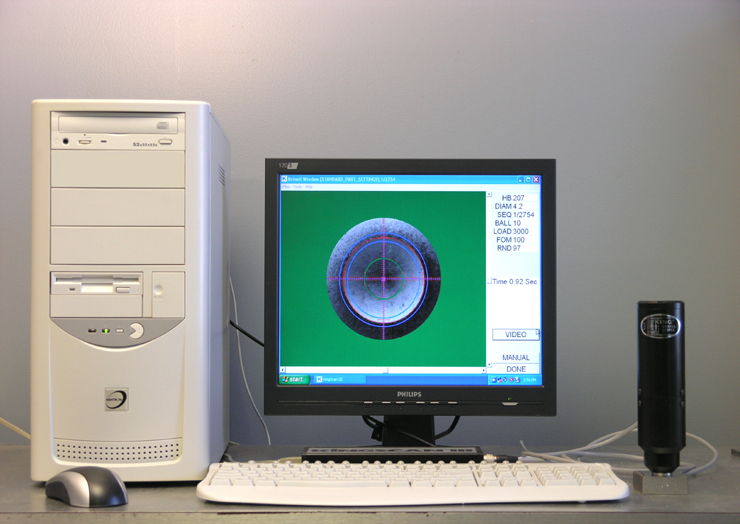 King Scan III Computer Based Brinell Measurement System (Includes PC)